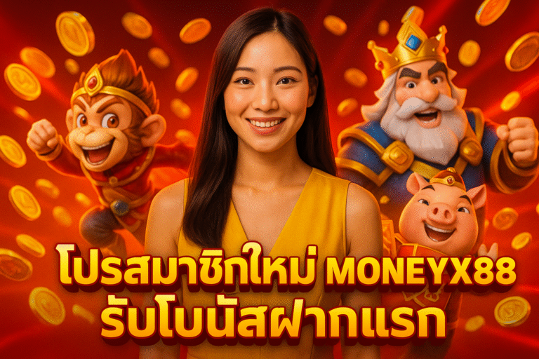 โปรสมาชิกใหม่ MONEYX88 รับโบนัสฝากแรก