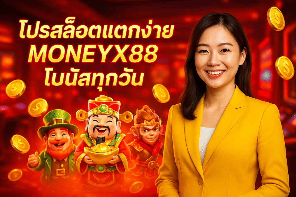 โปรสล็อตแตกง่าย MONEYX88 โบนัสทุกวัน